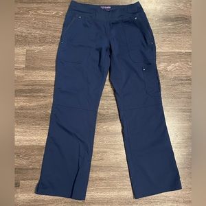 Purple label healing hands navy scrub bottoms size small petite!